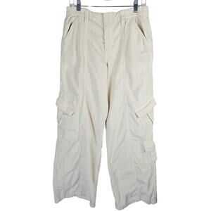 BDG Urban Outfitters Cream Y2K Cargo Corduroy Women's Pants L